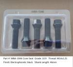 Black Grade 10.9 M14x1.25 Extended Lug Bolts Shank 46mm For BMW F Chassis G