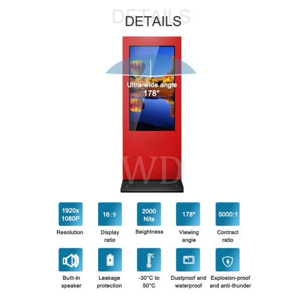 Intel i3 i5 i7 Processor PC OS Digital Signage Interactive Kiosk Customising color