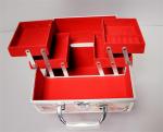 Aluminum train case for cosmetics