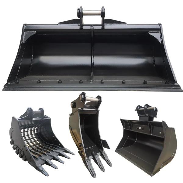 1200mm Width Excavator Tilt Bucket Attachment Drainage Grading Digging Standard