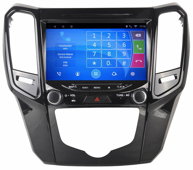 Ouchuangbo car radio 9 inch android 6.0 for Great Wall M4 with 1080P Video calculator 4*45 Watts