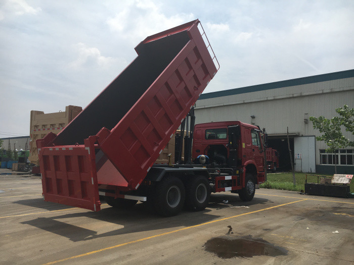 Red Howo 7 Sinotruk Howo 6x4 Dump Truck 10 wheels 20M3 40T