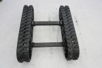 Black Rubber Track Chassis , Small Harvester Tracked Undercarriage Systems