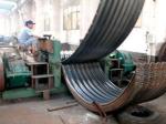 Drain Culvert Corrugated Sheet Roll Forming Machines With Plasma Cutting