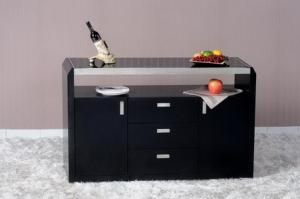 Wholesale Modern Dining Room Furniture,Black Oak Wood Buffet,Side Board from china suppliers