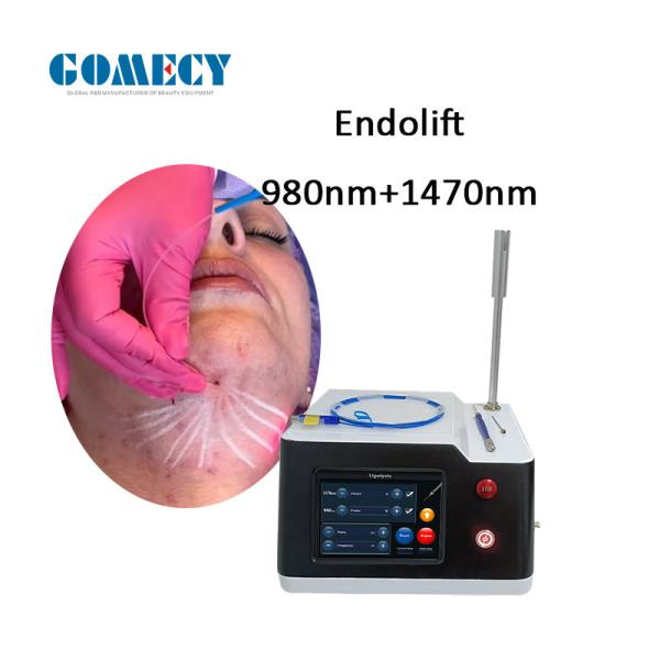 AC110V 220V Endolift Laser Machine Air Cooling 1470nm 980nm With LCD Touch