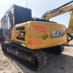 0.6m3 Bucket Capacity Used SANY SY135 Mini Crawler Excavator 73kw Rated Power