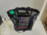 OEM Service Mesh Handbag For Beach Outdoor Sports Or Shopping PVC Mesh Storage