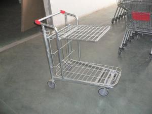 Wholesale Store supermarket Warehouse Cargo Trolley with foldable platform and 5 inch casters from china suppliers