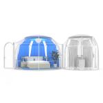 Rain Resistance Plastic Dome Tent Diameter 3.5m 2.5m Hotel Bubble Tents