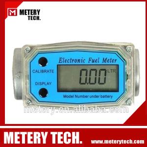 Wholesale Turbine Digital Diesel Fuel Flow Meter 1&quot; 10-200L/Min from china suppliers