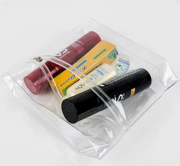 PVC Makeup Cosmetic Bag , Clear Makeup Bag For Packaging Clothing