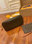 Louis Vuitton Designer Monogram Bag Pink Monogram Canvas Neverfull Mm Italian A