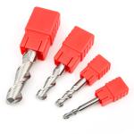 Cnc Flat Carbide End Mill HRC55 Uncoated High Gloss Aluminium Milling Cutter