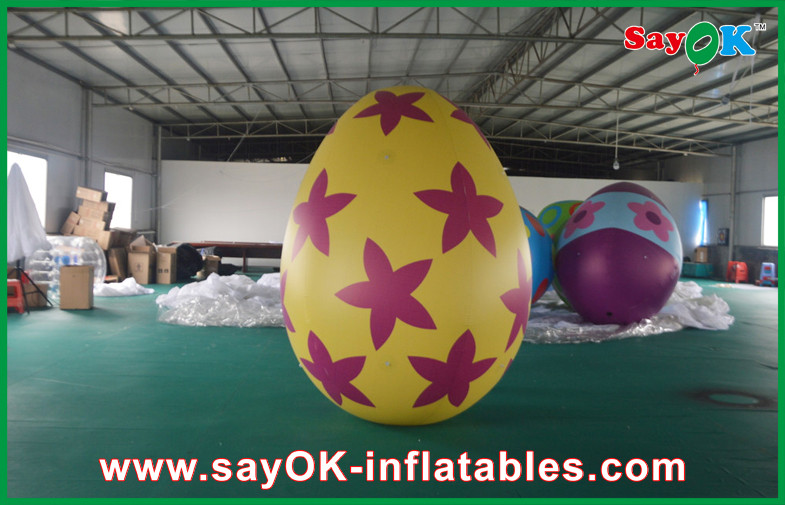 6m Inflatable Holiday Decorations Pvc Easter Egg Advertising Party Inflatable Eggs For Stage Props