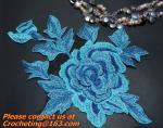 Retro Fashion Cotton Crochet Lace Collar Gorgeous Flower Motif Neckline Faux