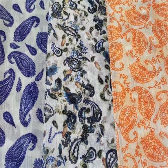 70gsm 56" Crinkle Chiffon Fabric 50d For Ladys Skirts