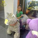 Hansel amusement park kids walking battery operated ride on elephant