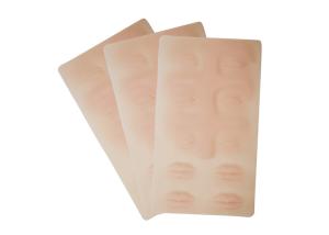 Wholesale 3D Silicone Permanent Makeup Practice Skin 26.2*14.7CM For Novice from china suppliers
