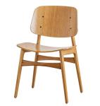 NO Folded Customized Designs Luxury Nordic Solid Wood Dining Chair with White