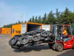 2.5mx5.5m 3.3x6.5m Yokohama Pneumatic Rubber Fender For Tugboat
