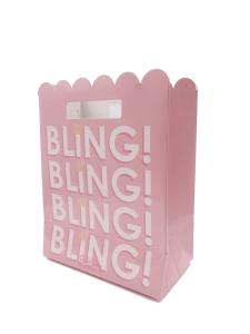Wholesale OPP Custom Logo Pink Paper Shopping Bags CMYK Pantone Printing For Clothing Carrier 4C from china suppliers