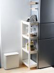 White Plastic Bathroom Corner Shelves 4 Layer Plastic Bathroom Corner Shelf