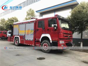 Wholesale Howo 6 Wheel 290HP Firefighter Truck With 5T Knuckle Crane from china suppliers