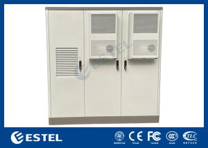 Wholesale Galvanized Steel Three Compartments Shelter Outdoor Rack Enclosures Integrated With Cooling from china suppliers