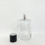 Perfume Bottle Glass Square Thick Bottom Snap On Glass Bottle Spray Perfume