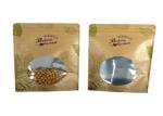 Food Packing Kraft Stand Up Zipper Pouch Bags Reusable Custom Printed