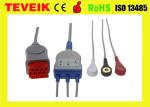 Bionet BM5 Patient Monitor 3 Lead ECG cable Leadwire AHA Snap with CE ISO