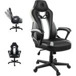 Synthetic Leather Racing Gaming Chair for Adults Adjustable Height and Lumbar