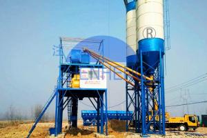Wholesale HZS60 60 m3/h Belt Type Concrete Batching Plant, Twin Shaft Mixer Batching Plant from china suppliers
