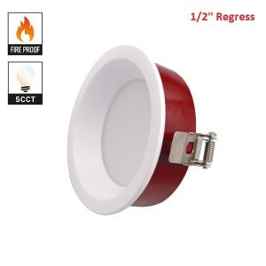 Wholesale COB Fire Rated LED Recessed Lights , 4inch 12w Wet Location LED Downlight from china suppliers
