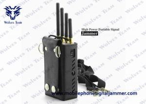 Silver Color Portable Cell Phone Jammer CDMA GSM DCS PCS 3G Efficient Range 0 - 20 Meters