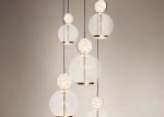 New Marble Led Pendant Chandelier Light Glass Ceiling Kitchen Lights