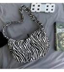Fashion Leopard Print Eco Canvas Bags Zebra Design Lady Single Shoulder Bag