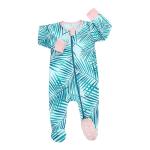 Boys' And Girls' Newborn Footed Rompers Zip Front Non-Slip