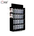 Advertising Table Top Metal Acrylic Eyelash Display Stand Rotating For Beauty