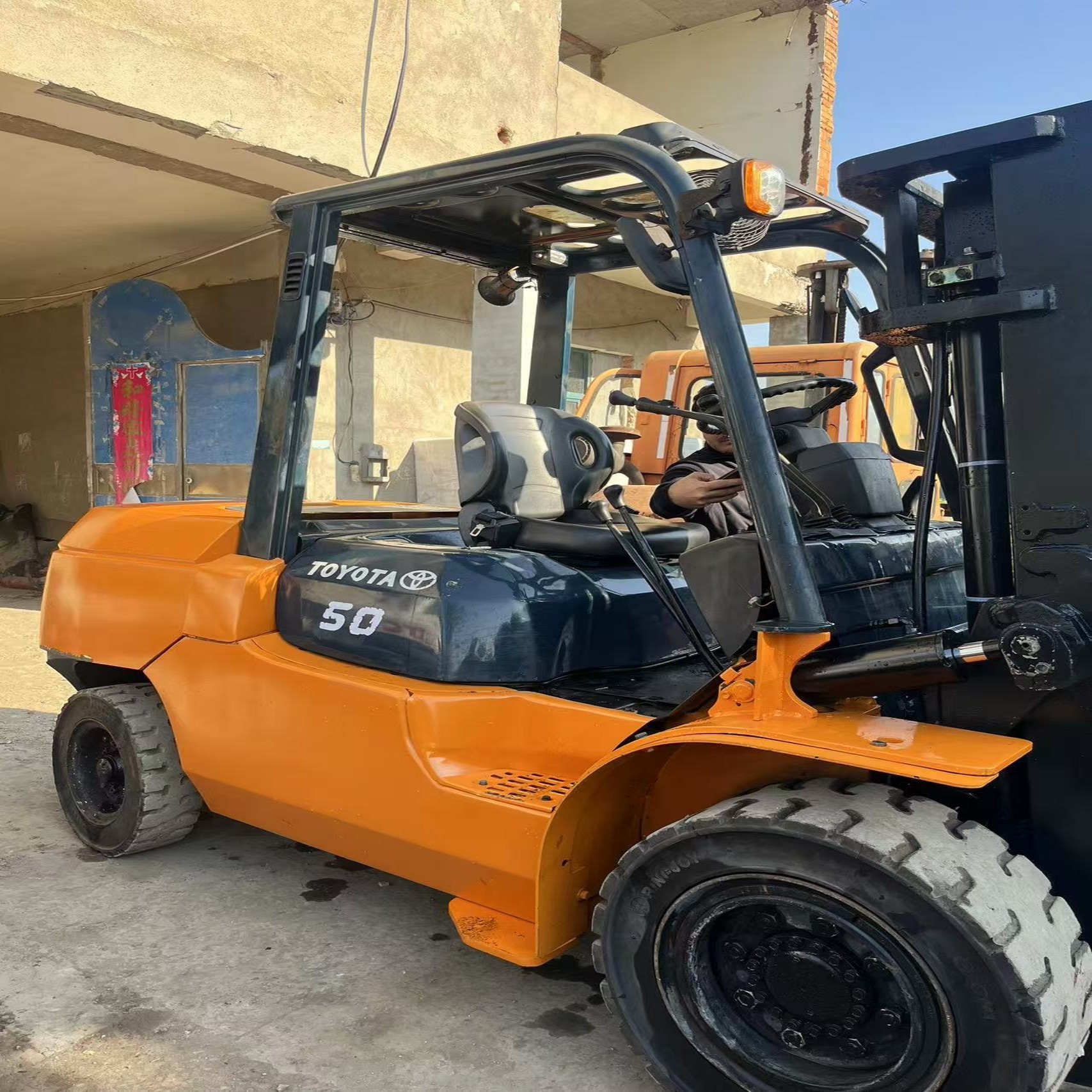 Secondhand FD50 Toyota Diesel Forklift Dealer 5 Ton