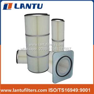 Wholesale Lantu Non-Woven Polyester Fiber Dust Removal Filter Element Stainless Steel Cover Air Dust Collector For Industry from china suppliers