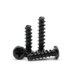 Carbon Steel Phillips Pan Head Self Tapping Screws DIN7981 5mm-100mm Black