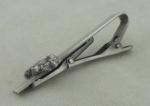 Antique Silver Personalized Tie Bar and Cufflink , 3D Zinc Alloy Tie Tack