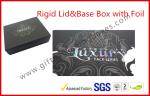 Rigid Luxury Gift Boxes With Foil Lid And Base Matt Lamination