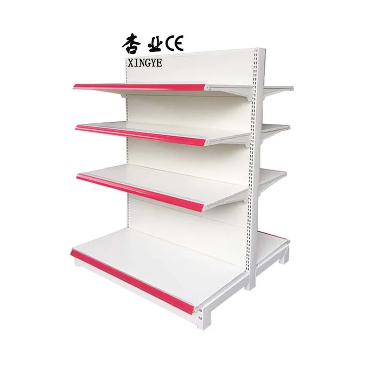 Multi functional fashionable light and easy to install gondola shevles in supermarket store shelf