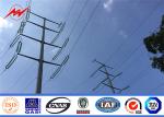 Steel Electrical Power Pole Line Fitting Overhead Cross Arm / Angle Steel Cross