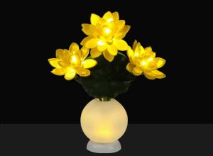 Wholesale Simulation lotus lamp LED night light fake flower indoor living room bedroom ornamental decorative lamp from china suppliers