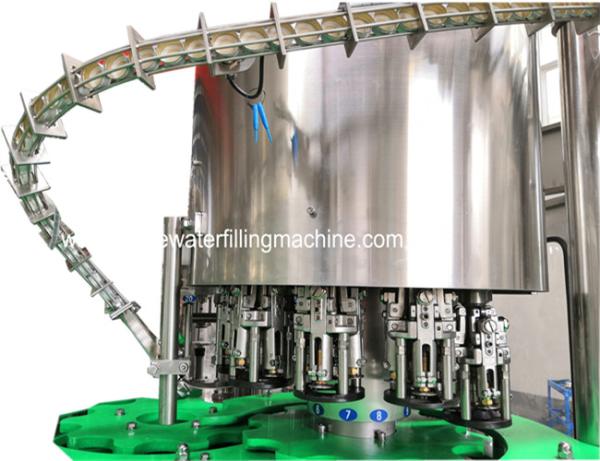 3 In1 Bottle Filling Machine / Soda Water Line Isobaric Beer Washing Filling