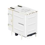 LPJG17661AHNL 100/1000 Base-T 2x1 Port RJ45 Female Connectors With Green/Yellow